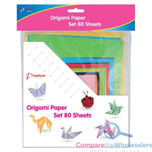 ORIGAMI PAPER SET 80 SHEETS