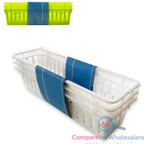 Plastic Basket 10*8*26cm 3pk