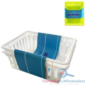 Plastic Basket 6*13*16.5cm 2pk