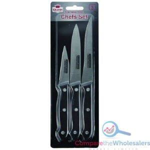 S/Steel Knives 3pk