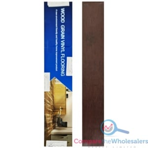 Self Adhesive PVC Floor Dark Brown 91*15cm