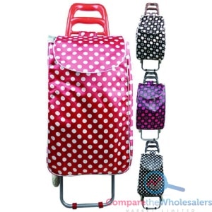 Spots Satin Shopping Trolley