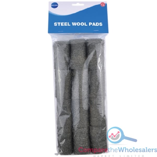 STEEL WOOL PADS 12pk