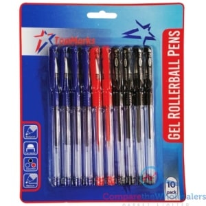 Value Gel Rollerball Pens 10pk