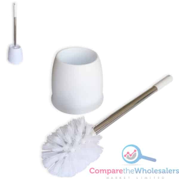 White Toilet Brush