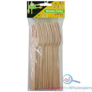 Wooden Forks 16cm 24pk