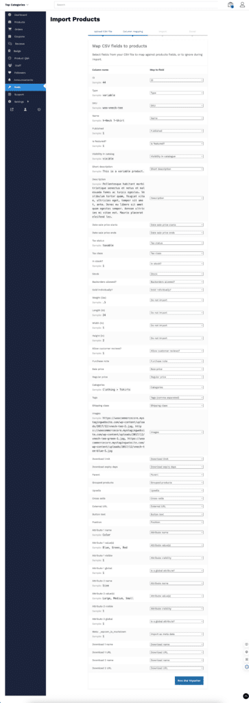 supplier-csv-mapping-screen