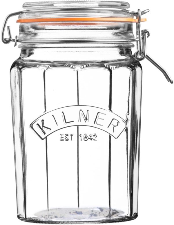 0.95L Kilner Faceted Clip-Top Jar