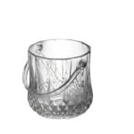 1-Liter Glass Ice Bucket with Tongs, 12 x 13.5 cm