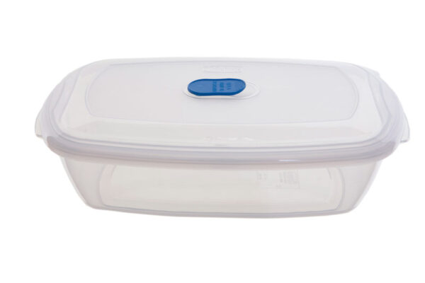 1-Liter Rectangular Storage Container for Freezer to Microwave Use