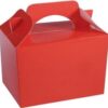 1 PC Fire Red Children's Plain Activity Food Box