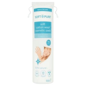 100 Count Pure Soft Cotton Wool Cosmetic Pads