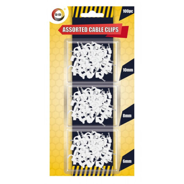 100-Piece Set of Various Cable Clips