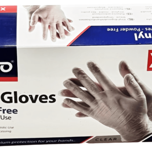 **100 XL Disposable Vinyl Gloves**: This indicates that the package contains 100 gloves that are size extra-large (XL)