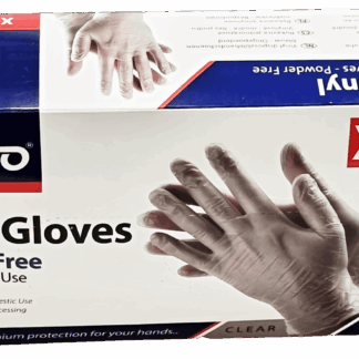 **100 XL Disposable Vinyl Gloves**: This indicates that the package contains 100 gloves that are size extra-large (XL)