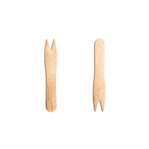 1000 Count Birch Wood Chip Forks by Mr. Chip, 90 mm (3.5 inches)