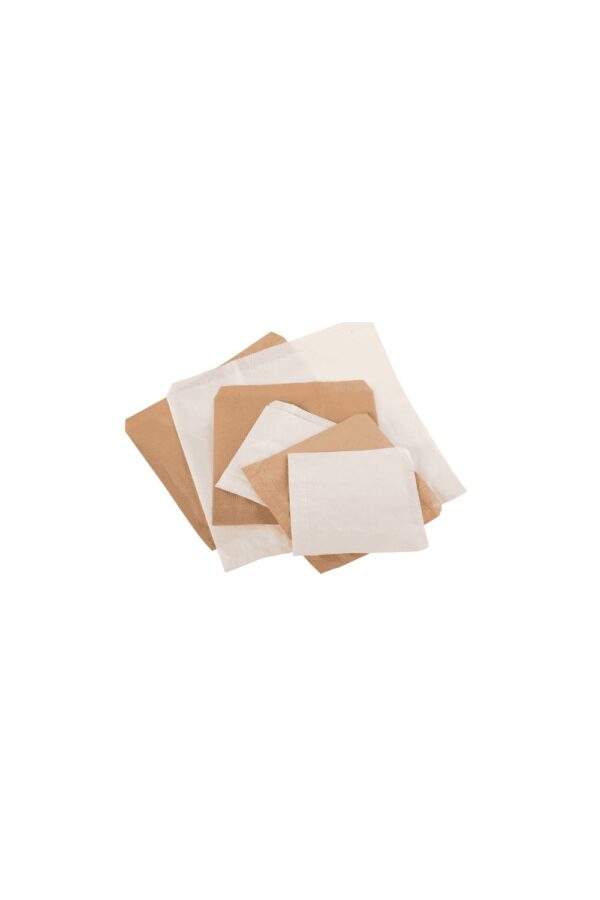 1000-Pack of 7x7 Brown Kraft Paper Food Bags