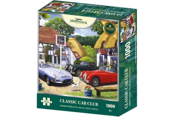 1000 Piece Jigsaw Puzzle: Nostalgia Classic Car Club by Kevin Walsh