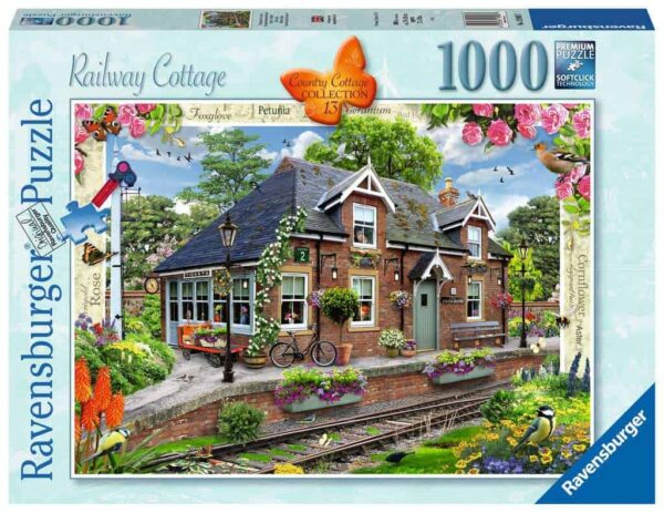 1000-Piece Railway Cottage Jigsaw Puzzle by Ravensburger