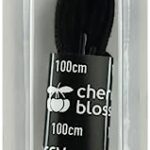 100cm Black Cherry Blossom Flat Shoe Lace