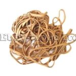100g Assorted Size Quality Natural Color Elastic Rubber Bands