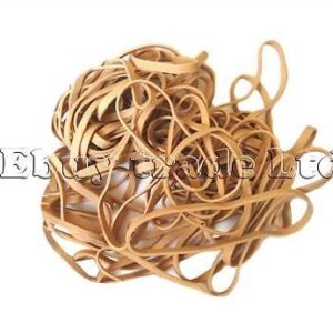 100g Assorted Size Quality Natural Color Elastic Rubber Bands
