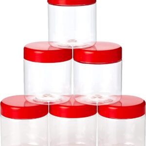 100ml Round SunPet Plastic Food Storage Jars, Pack of 6