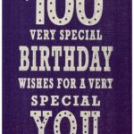 100th Birthday Card for Him
