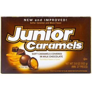 102g Box of Junior Caramels for Theatre