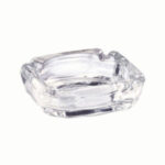 10.5CM Square Glass Ashtray