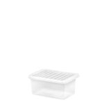 11 Litre Clear Plastic Storage Box with Lid by WHAM