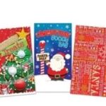 12 Christmas Paper Party Favor Goody Bags (3 Different Designs)