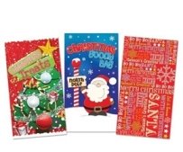 12 Christmas Paper Party Favor Goody Bags (3 Different Designs)