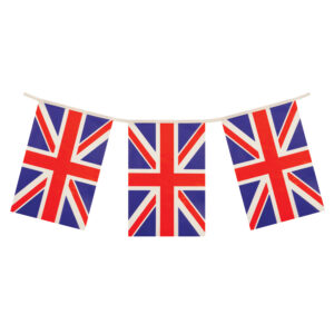 12-Foot Union Jack Great Britain Flag Bunting for Celebrations