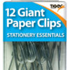 12 Large Paper Clips by Tiger Essentials