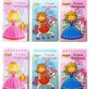 12 Mini Princess Spiral Notebooks for Children's Birthday Party Favor Bags