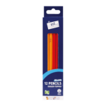 12-Pack of HB Pencils with Erasers by Just Stationery