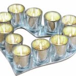 12-Piece 30CM Heart-Shaped Votive Holder Set