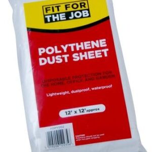 12' x 12' Polythene Dust Sheet - Fit for the Job