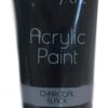 120ML Acrylic Paint - Charcoal Black - Works of Art