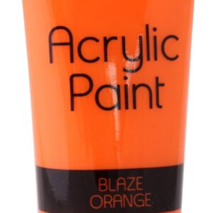 120ML Blaze Orange Acrylic Paint - Works of Art Series