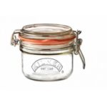 125ML KILNER CLEAR ROUND JAR WITH CLIP-TOP LID