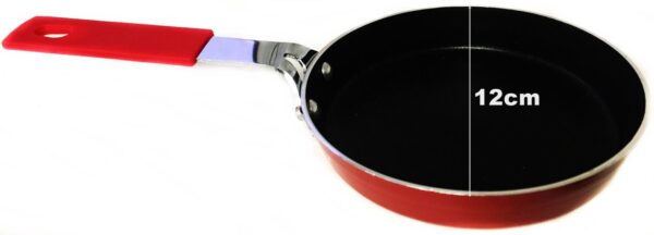 12CM Mini Aluminum Frying Pan in Various Colors