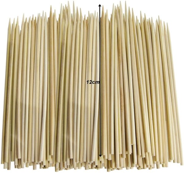 12CM Mini Bamboo Skewers, Pack of 200