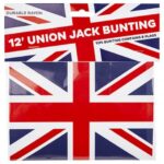 12FT UNION JACK RAYON BUNTING WITH 8 FLAGS