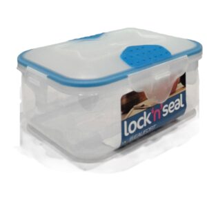 1.2L Rectangular Plastic Food Storage Container with Locking Seal