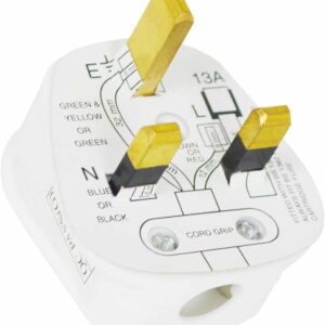 13A STATUS 3-PIN FUSED PLUG TOP