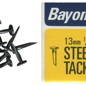 13mm Blued Steel Bayonet Tacks, 50g