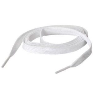 140CM White Flat Shoe Laces for Football Trainers