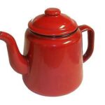 14CM Red Falcon Enamel Tea Pot